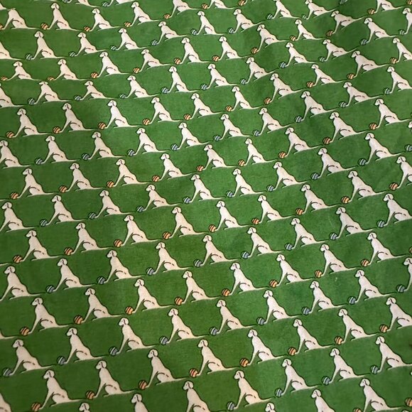 TALBOTS WOMENS GREEN LONG SLEEVE BUTTON UP SHIRT DOG PRINT 8P - Picture 3 of 8